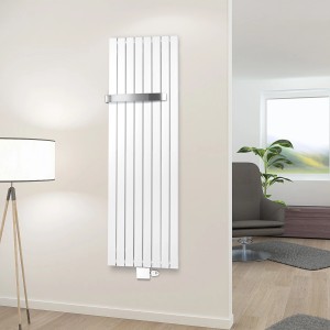 Schulte ExpressPlus Handtuchhalter, seitlich offen, Edelstahl gebürstet, für Heizkörper Aachen oder Lyon.