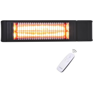 VASNER Teras X20 Infrarot-Heizstrahler, 2000W, schwarz, mit Fernbedienung.