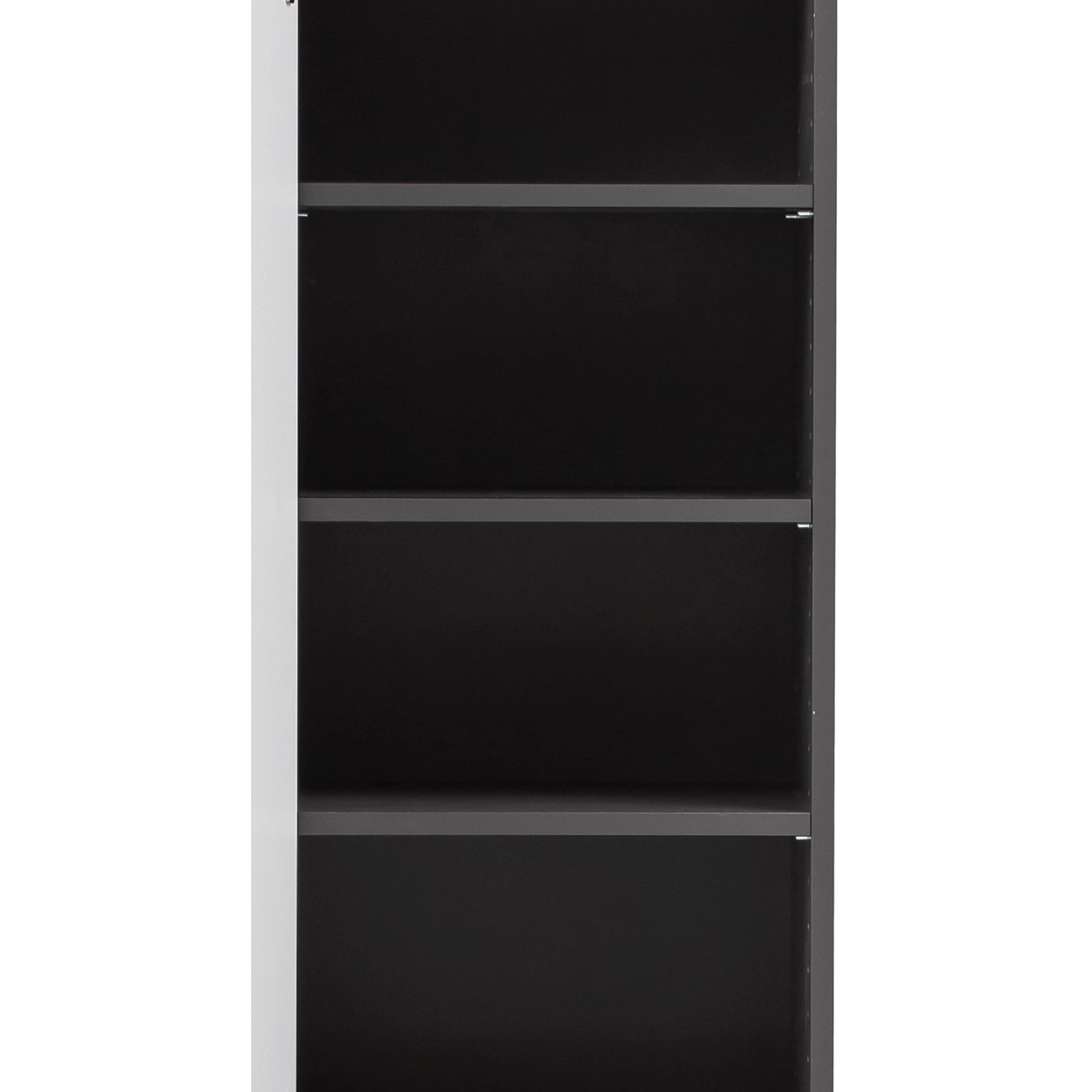 Schmaler Held Möbel Hochschrank Salerno, 40 cm, Wotaneiche/Graphitgrau, für Bad und mehr.