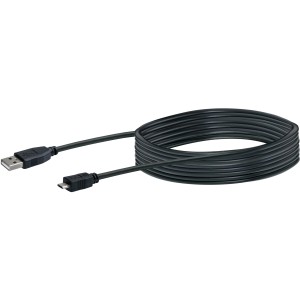 Schwarzes Schwaiger USB 2.0 Micro Anschlusskabel, 1,8 m, für Computer & Multimedia Zubehör.