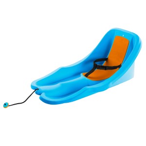Babyschlitten mit Lehne 74 cm x 38 cm x 33 cm Blau