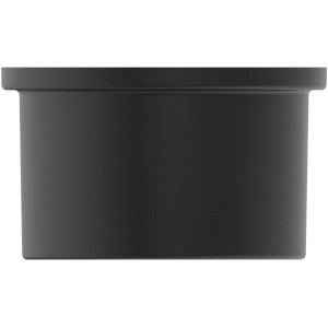 Ideal Standard Idealrain Brauseschlauchanschluss, rund, Schwarz matt.