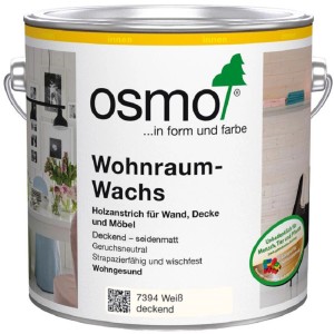 Dose Osmo Wohnraum-Wachs Weiß deckend 2,5L für Holz im Innenbereich.