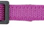 Lila Trixie Katzenhalsband aus Nylon mit Adresslasche und Glöckchen.