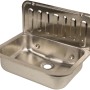 Sanitop-Wingenroth Ausgussbecken, 50 cm, Edelstahl, mit Spritzschutz.