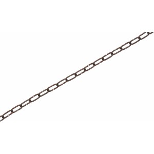 Zierkette Vierkant in Altkupfer, 2x2 mm, als Meterware für Deko.