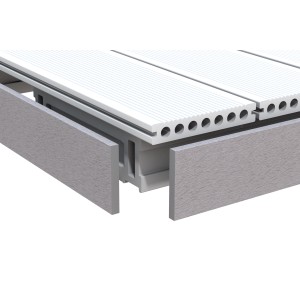 Dreamdeck Abschlussleiste WPC Grau 1cm x 8cm x 200cm