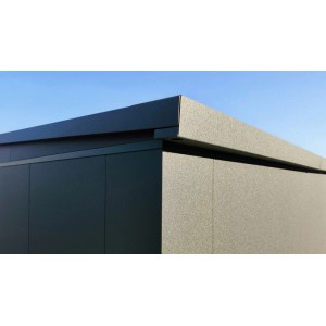 Weka Metall-Gerätehaus Gary 192 cm x 198 cm Grün