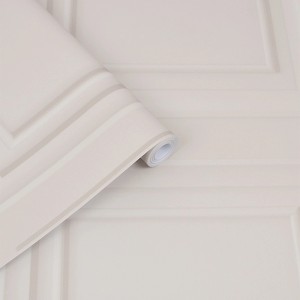 Laura Ashley Vliestapete Redbrook Wood Panel in Taubengrau, Rolle mit Holzpaneel-Optik.