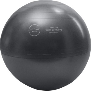 Grauer Sitting Ball Hocker, 65 cm Durchmesser, ideal zum Sitzen und Relaxen.
