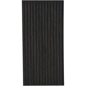 FN Acustico Akustikpaneel, schwarz foliert, mit Filz. Schallabsorbierendes Wandpaneel im Streifenlook.