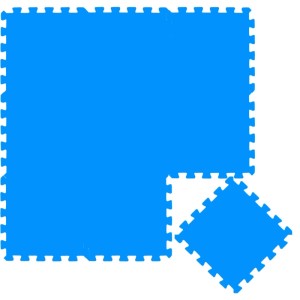 LittleTom Baby & Kinder Puzzlematte 30 x 30 cm 9 Stück Dunkelblau