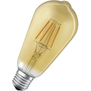 Ledvance Smart+ Filament Edison E27/6W Gold: Intelligente WiFi LED Lampe in Edison-Form.