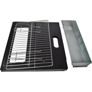 Activa Klappgrill Picknick, Holzkohlegrill mit Grillrost und Feuerwanne, ideal für Camping.