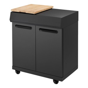 Enders Outdoorküchenmodul Uniq Kitchen Platform 1 Graphit mit Bambusbrett, fahrbar.