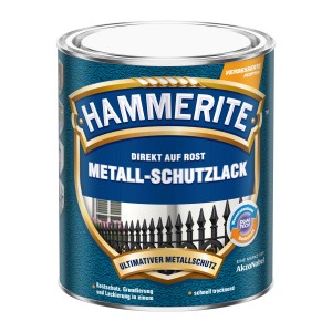 Dose Hammerite Metall-Schutzlack Silbergrau Hammerschlag, 250ml. Rostschutz, Grundierung und Lack in einem.