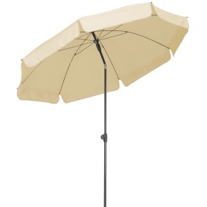 Schneider Balkonschirme Aquila Ø 250 cm Natur mit Knickfunktion