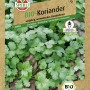 Samenpackung Sperli Bio Koriander: Einjähriges, aromatisches Küchenkraut für Beet und Topf.