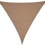 Dreieckiges Sonnensegel Neptun Beach in Khaki, 360 cm. Moderner Sonnenschutz für Garten und Terrasse.
