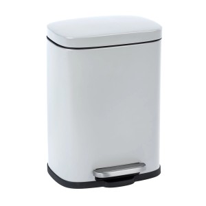 Wenko Treteimer Leno Easy-Close 21,5 cm x 29,5 cm x 19 cm Weiß