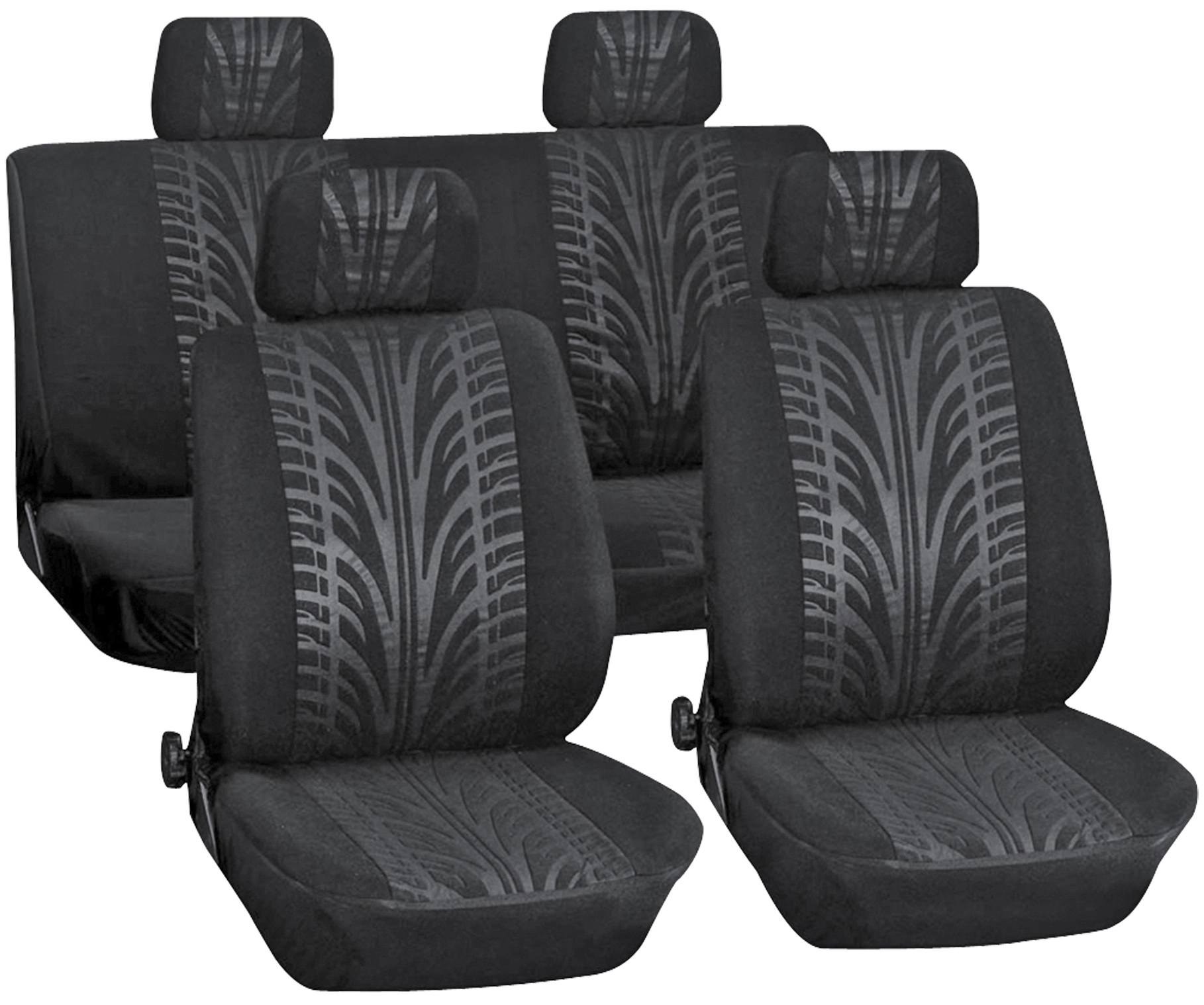 APA Auto-Sitzbezug-Set Reifenprofil 10-teilig Schwarz kaufen bei OBI