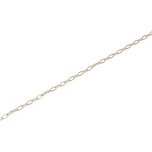 Zierkette Runddraht, vermessingt, 2 mm, Meterware für dekorative Zwecke.