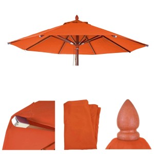 MCW Ersatzbezug Terracotta für Sonnenschirm C57, Ø 4m