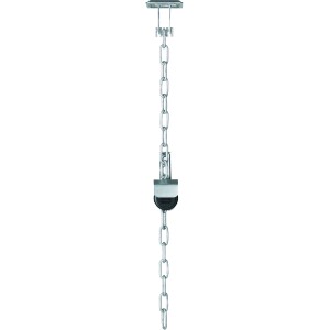 Abus Gitterrostsicherung GS40: Schloss-Schutz mit Kette und Halteplatten für Tür- und Fenstersicherung.