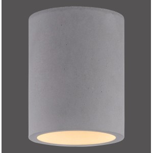 Runde Paul Neuhaus Deckenleuchte Eton in Betonoptik, 11x14 cm.