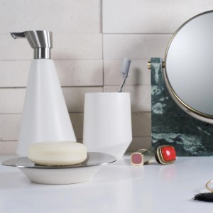 Spirella Elements WC-Bürstengarnitur Essos Natur aus Keramik.