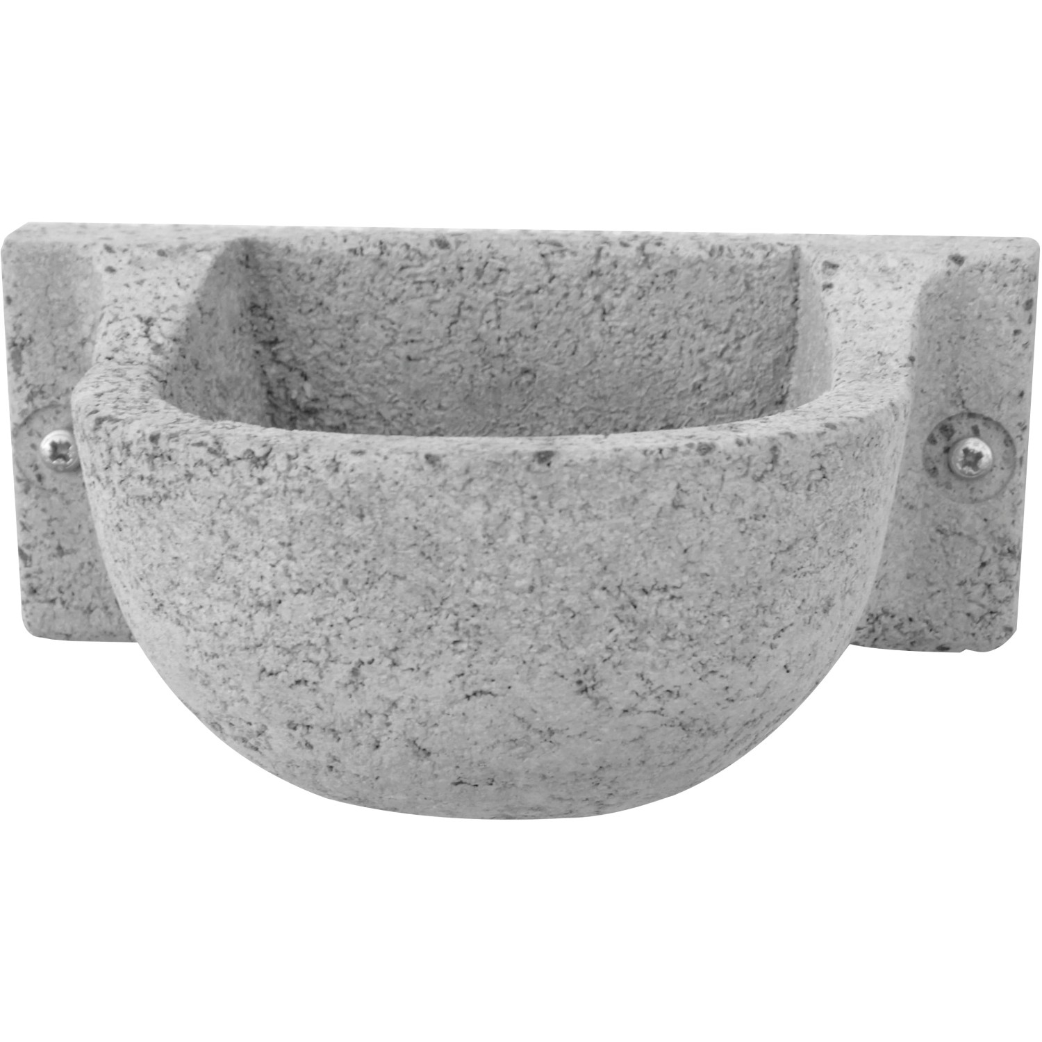 Grauer Schwegler Nistkasten aus Holzbeton für Rauchschwalben, 10x20x14 cm.