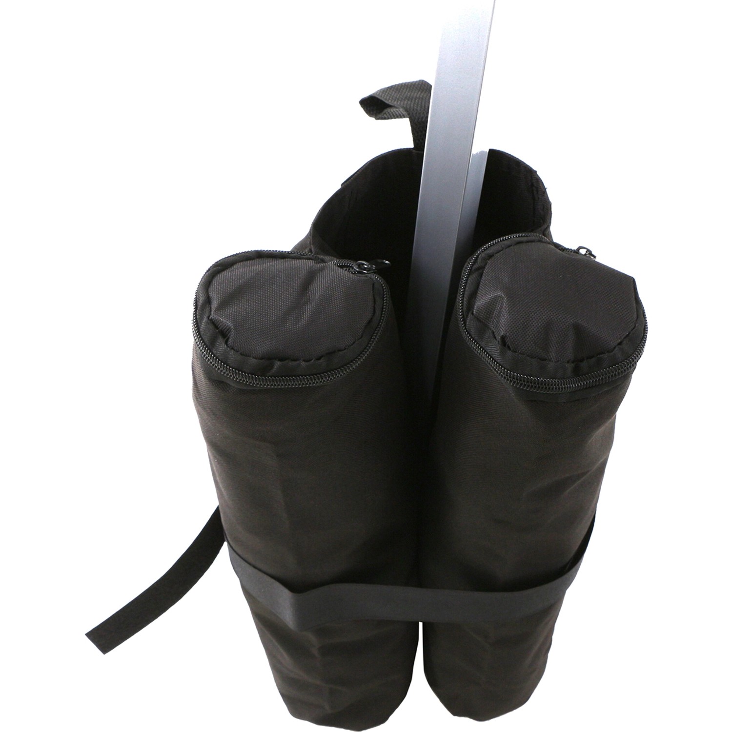 Siena Garden Pavillon Beschwerer, 4er Set zum Befüllen mit Sand, Farbe Schwarz.