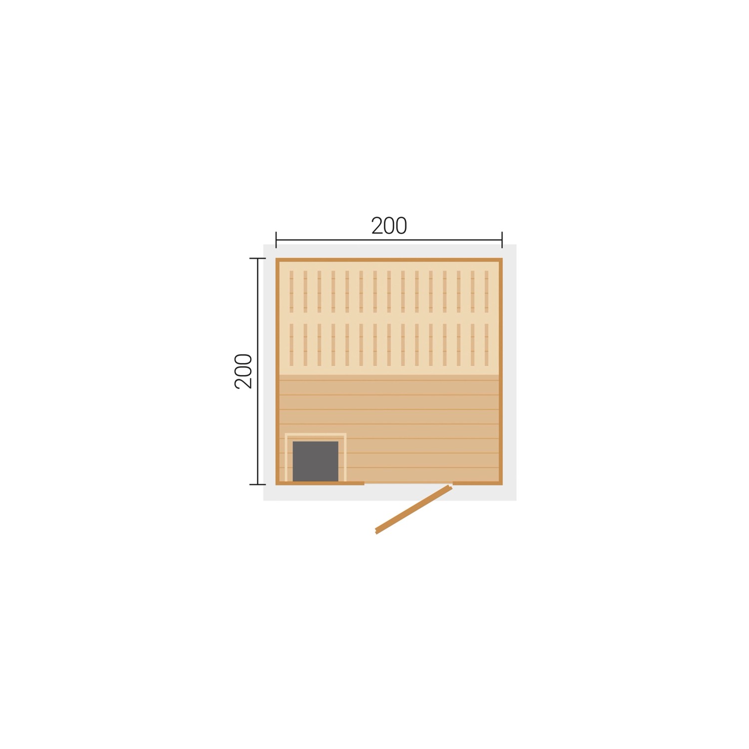 Weka Saunahaus Kaapi 3 Klassik-Ofen Graugrün_5