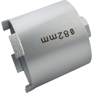 LUX Diamant-Bohrkrone Weich, Ø 82 mm, für Bohrmaschinen, zum Bohren von weichen bis mittelharten Materialien.