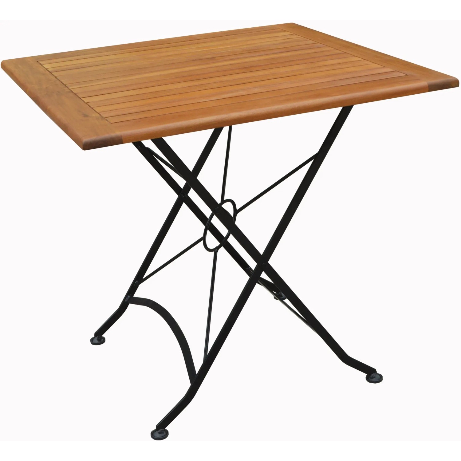 Acamp Set Lindau 1x Sessel 1x Stuhl 1x Tisch 80 cm x 80 cm Teak-Schwarz  FSC kaufen bei OBI