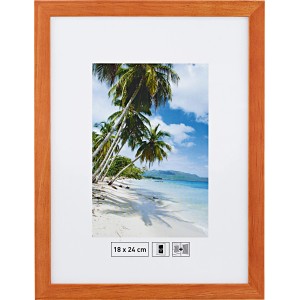 Holzbilderrahmen Erle, 18x24 cm, glatte Oberfläche. Bilderrahmen für Fotos und Bilder.