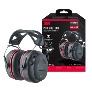 3M Kapselgehörschutz Pro Protect Bluetooth SNR-Wert 30 dB Schwarz