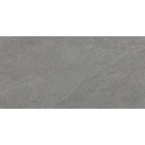 Graue Bodenfliese Feinsteinzeug Questo due, 60,4x30 cm, matte Steinoptik für Innenräume.