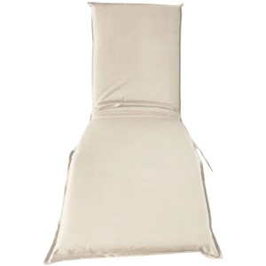 Beige Acamp Bodenliege Tony mit Kissen und Reißverschluss, 190x56x9 cm.