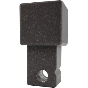 Ecke Quadrat-Abschlussprofil, Alu, anthrazit pulverbeschichtet, 1,2x2,7x1,2 cm, 2 Stück