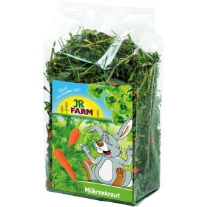 JR Farm Nager-Snack Möhrenkraut, 100g Packung. Ergänzungsfutter für Nager mit Karotten und Kraut.