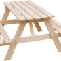 Timbela Kindersitzgarnitur M018-1 Groß aus Holz für den Garten.