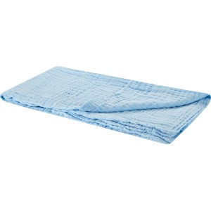 Hellblaue Baumwolldecke „Under The Sea“ 90x100 cm, weiche Kinderzimmer-Decke.