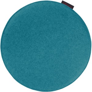 Rundes, petrolfarbenes Stuhlkissen (Ø 35cm) von Magma, ideal für bequemes Sitzen.