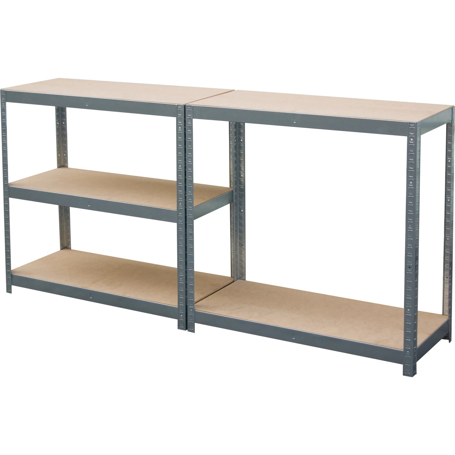 Verzinktes Metall-Schwerlastregal, 180x90x40 cm, mit 5 Böden, ideal für Lager und Werkstatt.
