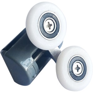 Ersatz-Doppelrollen (4er-Pack) für Dusche, passend für 6 mm Glasstärke.