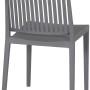 Grauer Siena Garden Stapelstuhl Lane, 56x46x80 cm, ideal für Garten & Balkon.