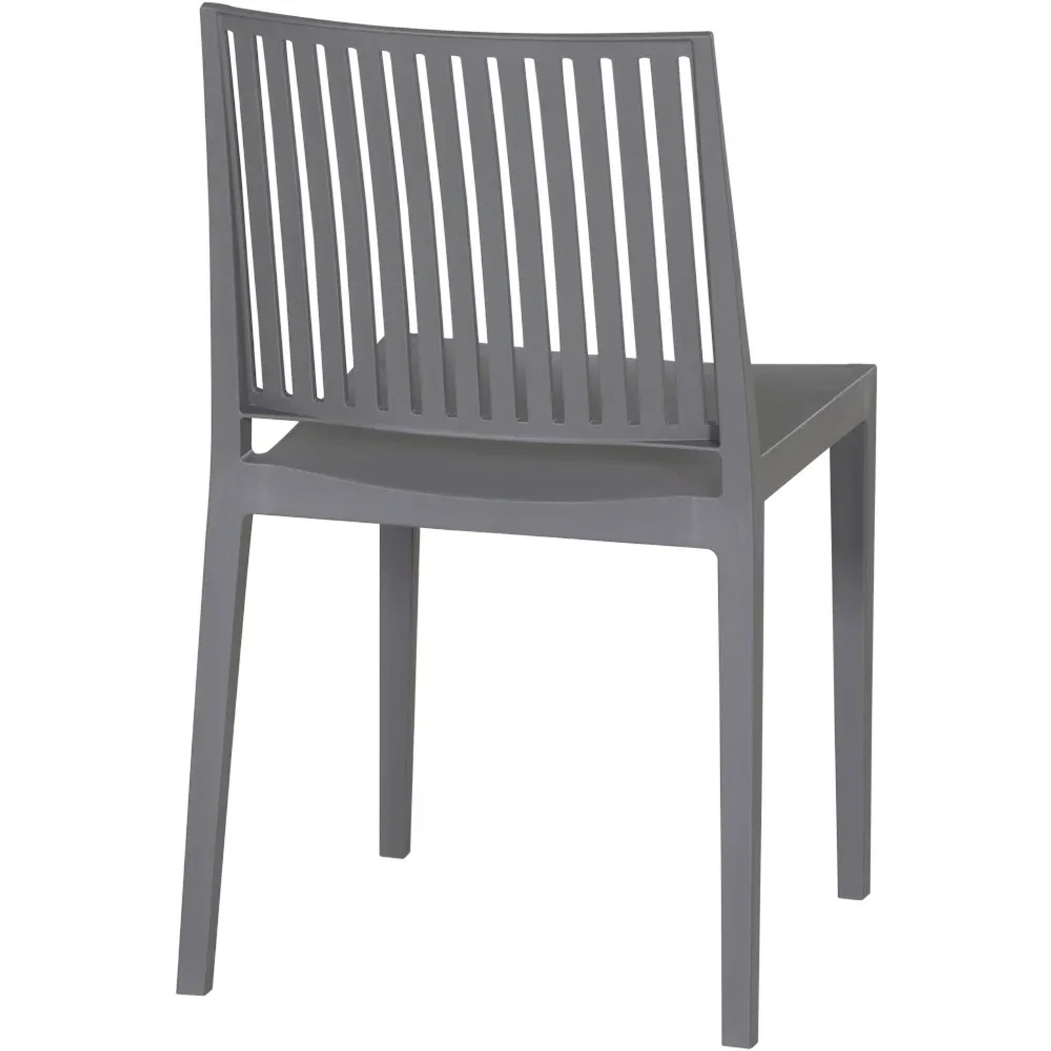 Grauer Siena Garden Stapelstuhl Lane, 56x46x80 cm, ideal für Garten & Balkon.