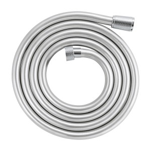 Grohe QuickFix Brauseschlauch VitalioFlex Twiststop, 200 cm, Chrom, aufgerollt.