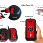 Apa Schnellstartsystem Lithium Powerpack 16.000 mAh Rot mit Starthilfekabel, Tasche und LED-Leuchte.